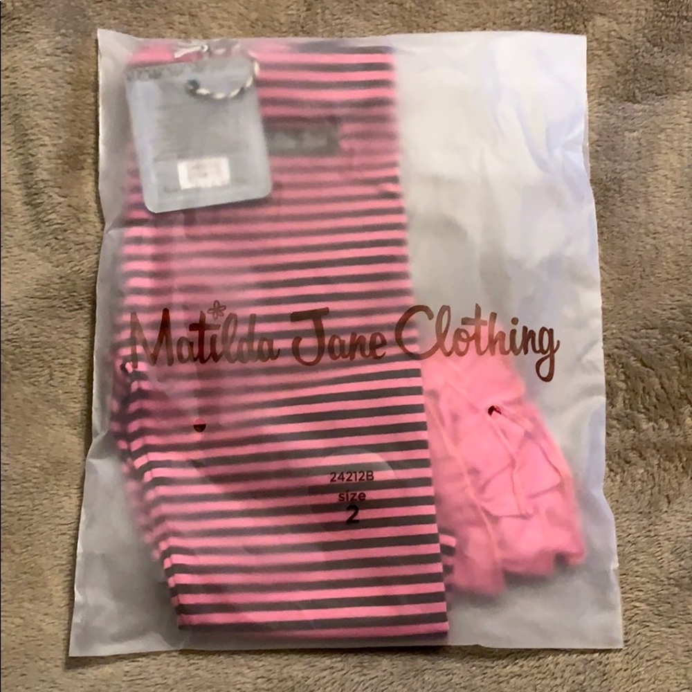 NWTIB Matilda Jane Friendly Mime leggings size 2